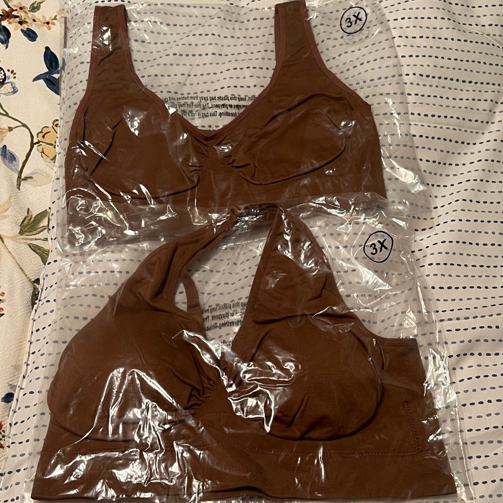Rhonda Shear Brown Bra Set.